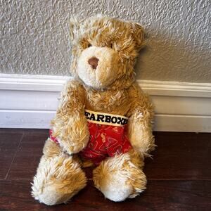 Build-A-Bear Curly Bear plush Bearboxers says I love you